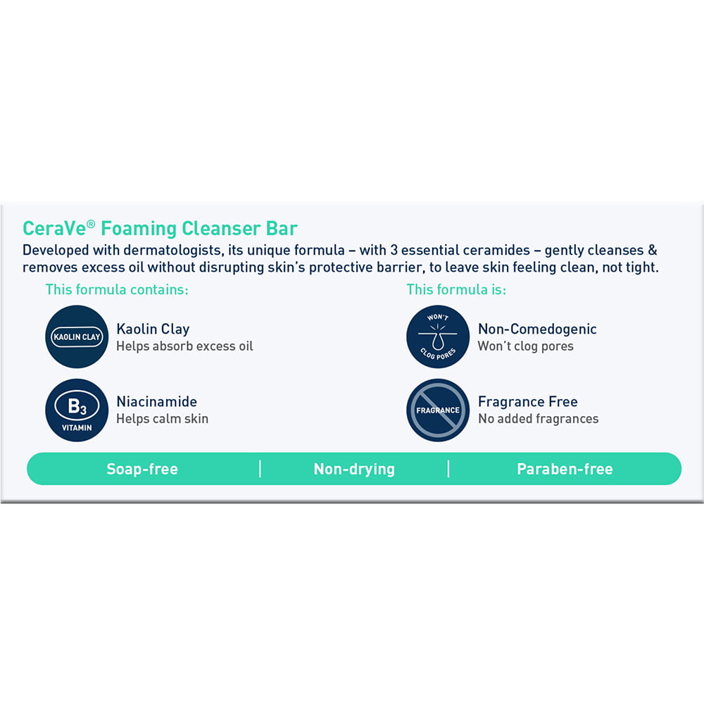 Cerave Limpiador Espumoso en Barra - Imagen 2